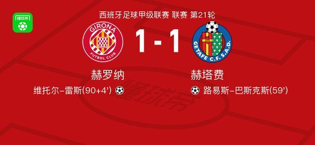 开云APP下载-赫罗纳1-1赫塔费，路易斯-巴斯克斯先拔头筹，维托尔-雷斯扳平
